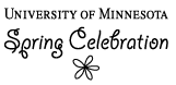 Correct logo with a flower and event name below the University of Minnesota logo