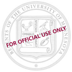 University of Minnesota Regents Seal - example only