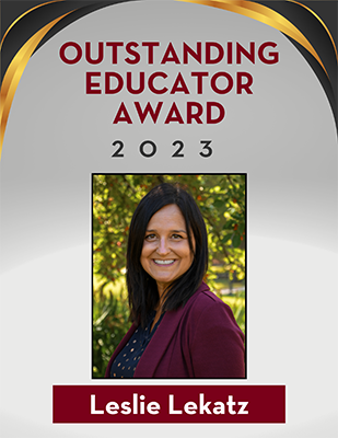 Leslie Lekatz - 2023 Outstanding Educator 